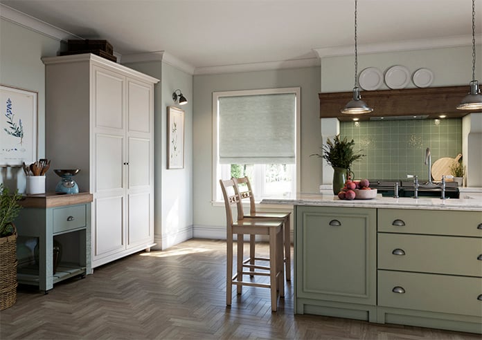 Laura Ashley Whinfell, Duck Egg - Twist&Fit Roman Blind - Image 7